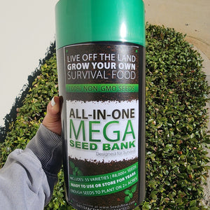 SEED BANK FOR SURVIVAL WITH LARGE BLACK SEED STORAGE VAULT